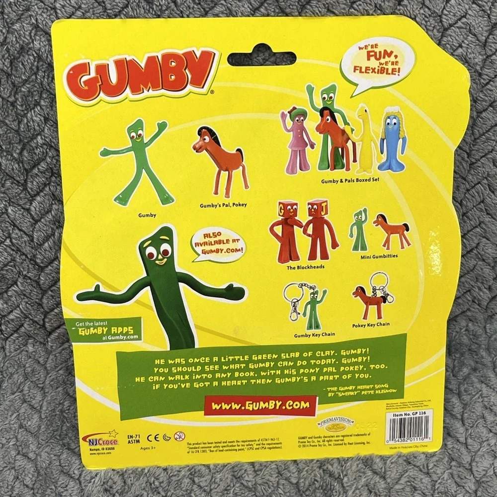 NEW Gumby‎ & Pokey 6 inch Bendable - Posable Collectible Super Fun!